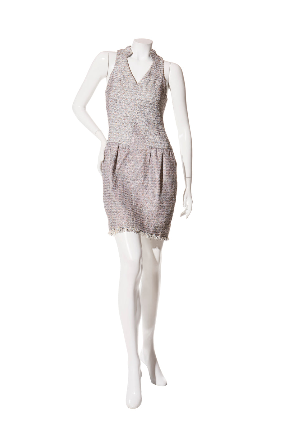Chanel Spring/Summer 2010 Pastel Tweed Dress & Jacket Set FR 36 / US 4