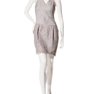 Chanel Spring/Summer 2010 Pastel Tweed Dress & Jacket Set FR 36 / US 4