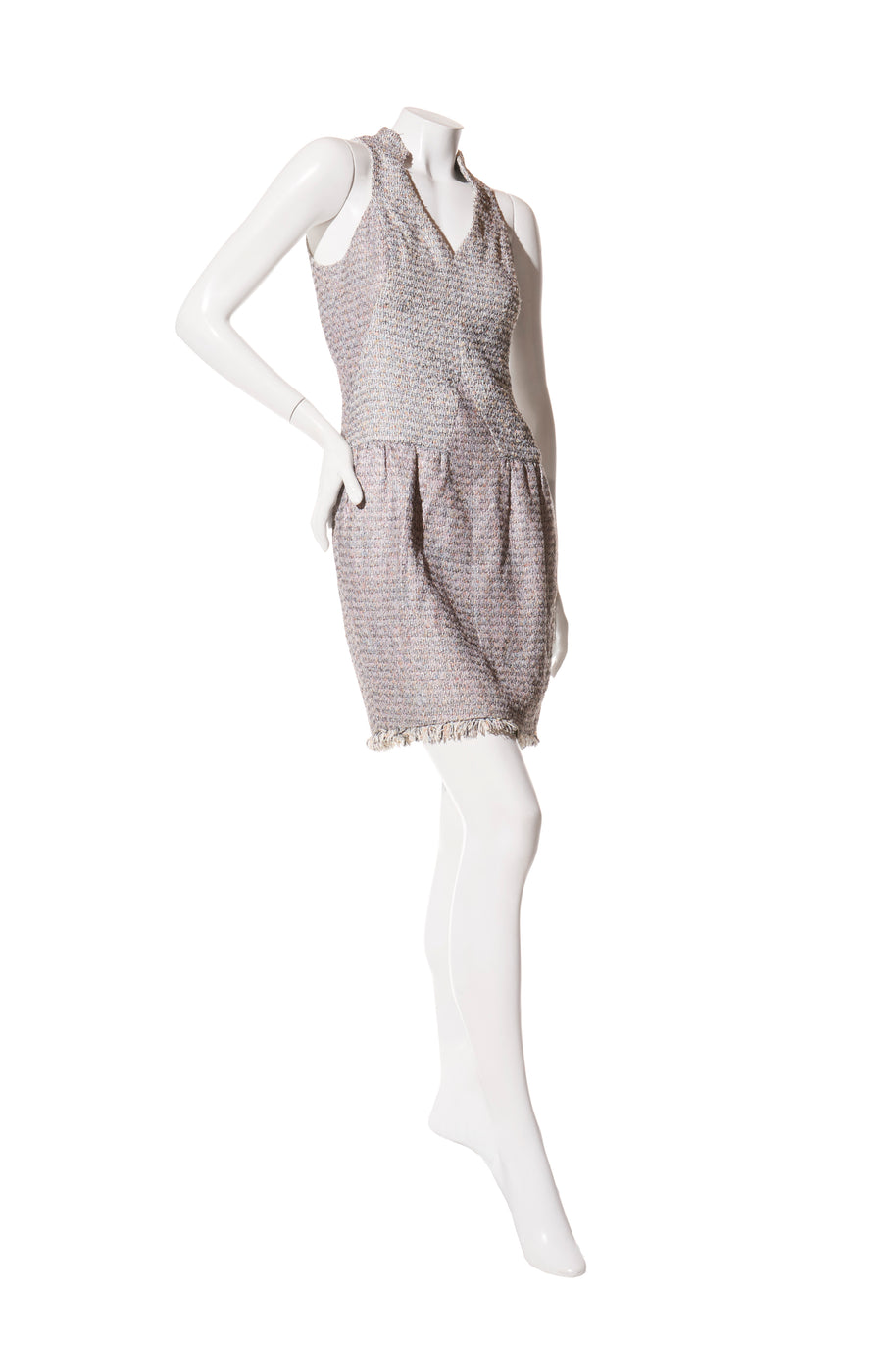 Chanel Spring/Summer 2010 Pastel Tweed Dress & Jacket Set FR 36 / US 4