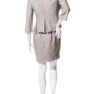 Chanel Spring/Summer 2010 Pastel Tweed Dress & Jacket Set FR 36 / US 4