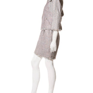 Chanel Spring/Summer 2010 Pastel Tweed Dress & Jacket Set FR 36 / US 4