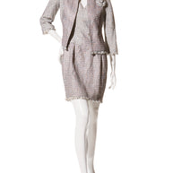 Chanel Spring/Summer 2010 Pastel Tweed Dress & Jacket Set FR 36 / US 4