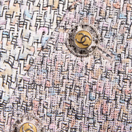 Chanel Spring/Summer 2010 Pastel Tweed Dress & Jacket Set FR 36 / US 4