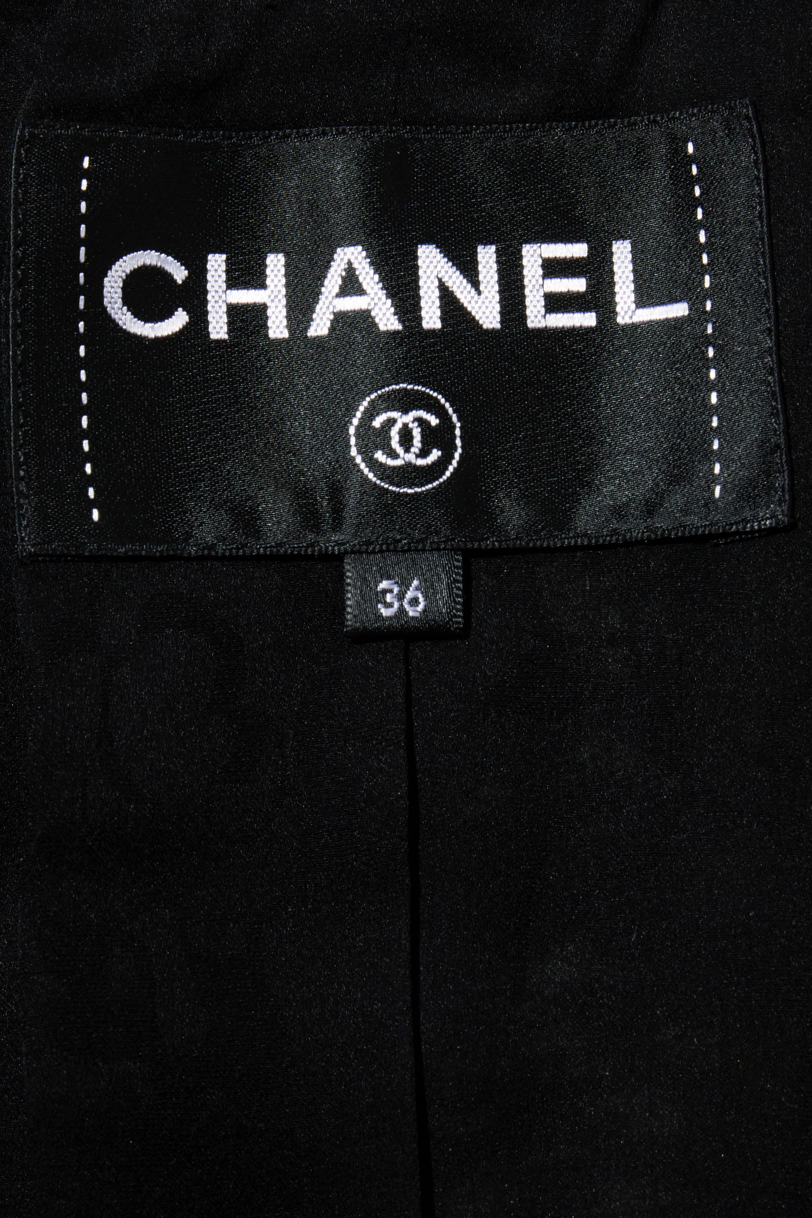 Chanel Cruise 2018 Greece Runway Collection Navy Tweed Jacket Dress FR 36