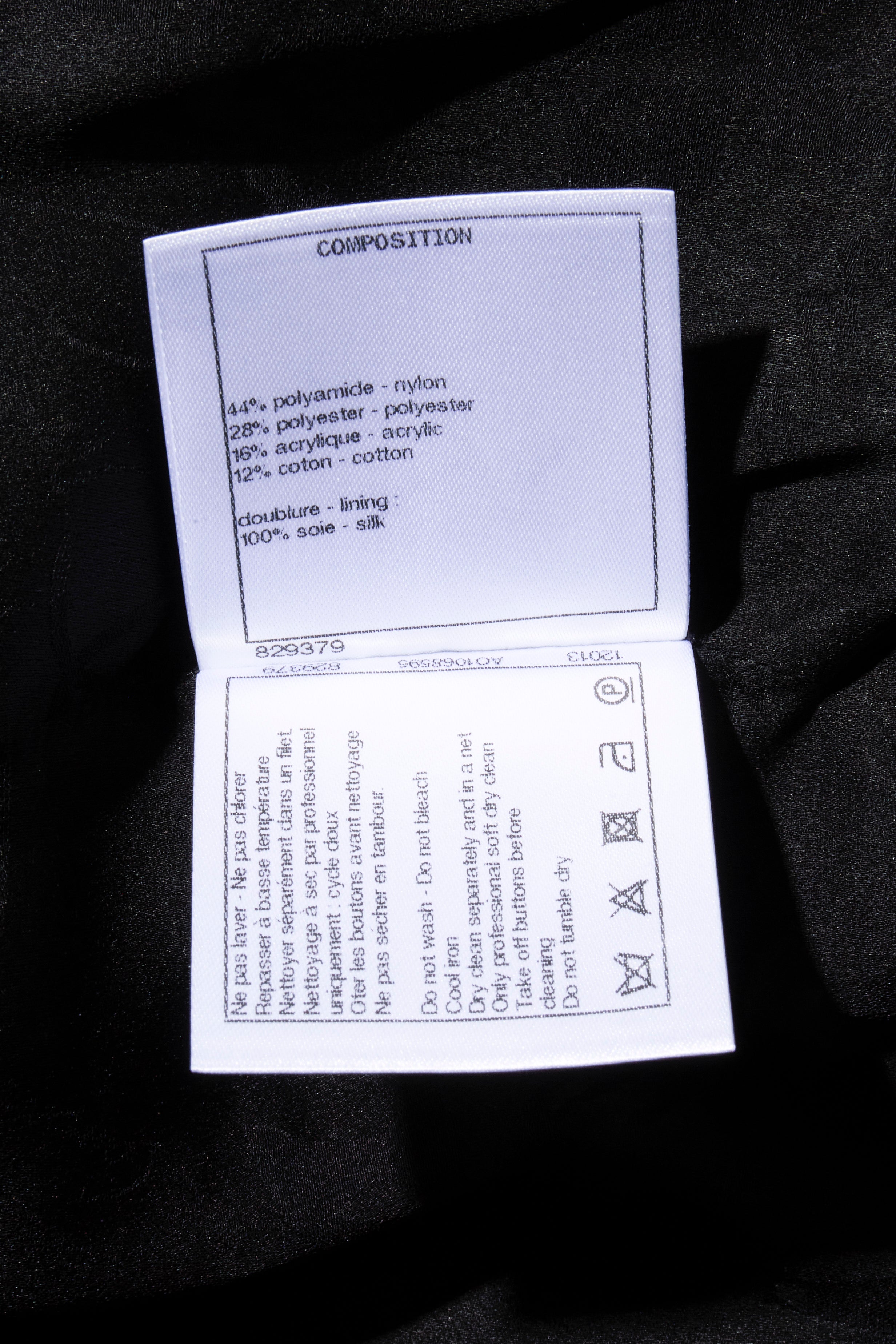 Chanel Cruise 2018 Greece Runway Collection Navy Tweed Jacket Dress FR 36