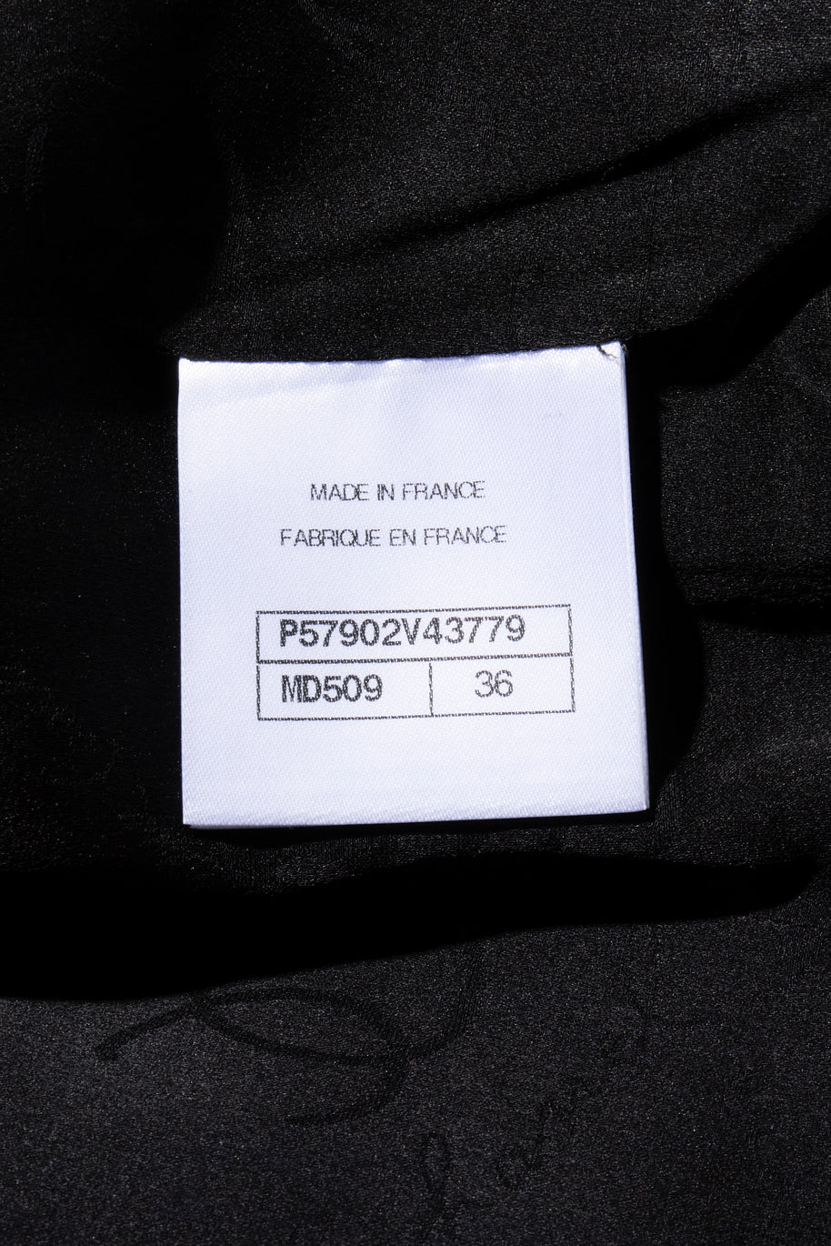 Chanel Cruise 2018 Greece Runway Collection Navy Tweed Jacket Dress FR 36