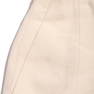 Chanel Spring 2012 Cream Silk Pleated Shorts with Crystal CC Button FR 38