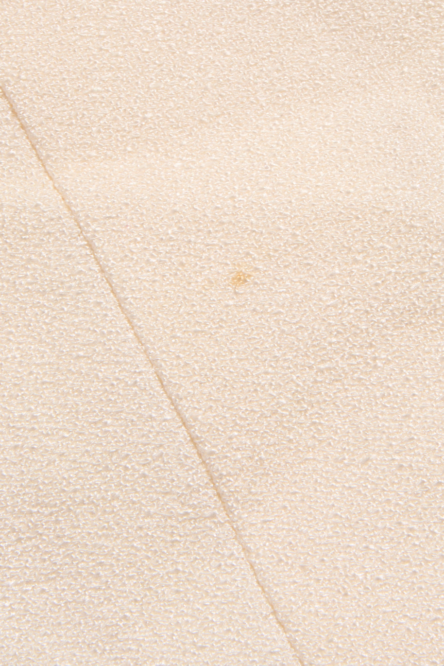 Chanel Spring 2012 Cream Silk Pleated Shorts with Crystal CC Button FR 38