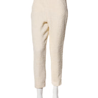 Chanel 2019 La Pausa Runway Cream Bouclé Tweed Suit Jacket & Pant Set Size 36