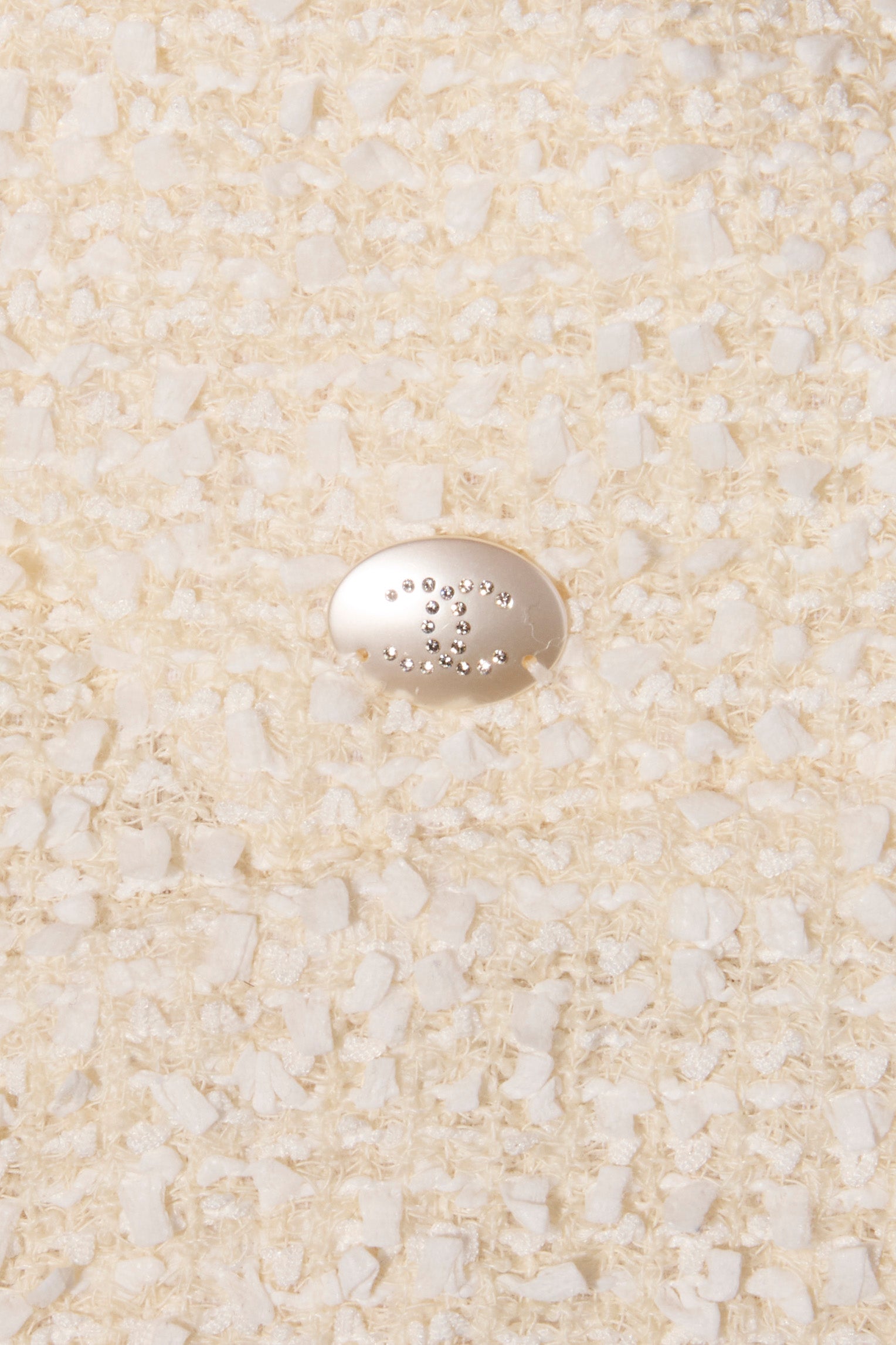 Chanel 2019 La Pausa Runway Cream Bouclé Tweed Suit Jacket & Pant Set Size 36