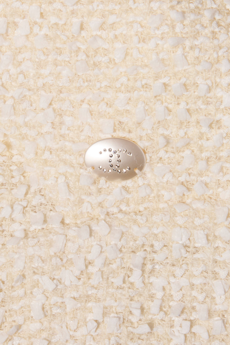 Chanel 2019 La Pausa Runway Cream Bouclé Tweed Suit Jacket & Pant Set Size 36