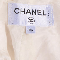 Chanel 2019 La Pausa Runway Cream Bouclé Tweed Suit Jacket & Pant Set Size 36