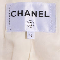 Chanel 2019 La Pausa Runway Cream Bouclé Tweed Suit Jacket & Pant Set Size 36