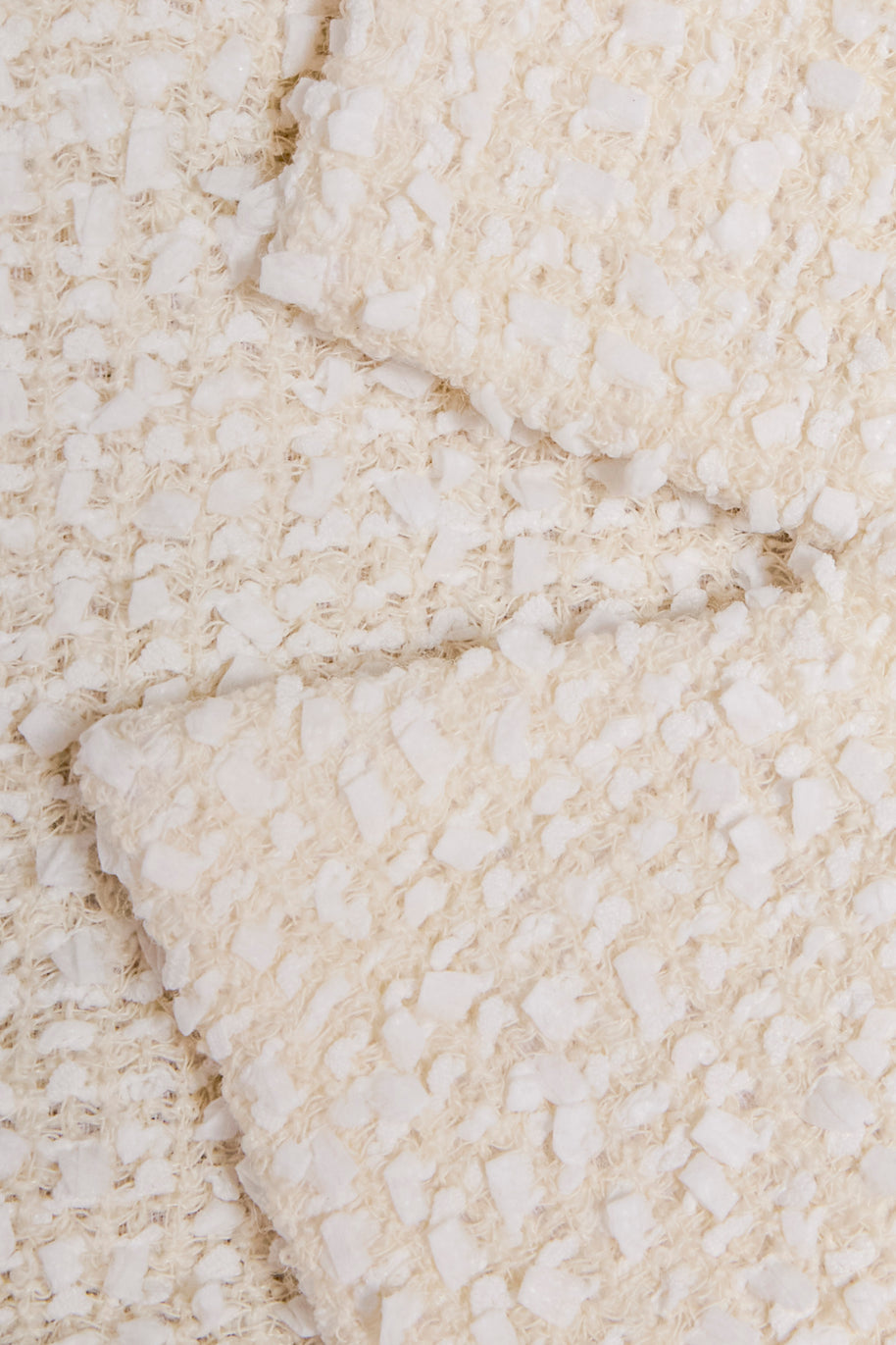 Chanel 2019 La Pausa Runway Cream Bouclé Tweed Suit Jacket & Pant Set Size 36