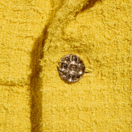 Chanel Spring/Summer 2022 Runway Yellow Tweed Skirt Suit, FR 36 / 34