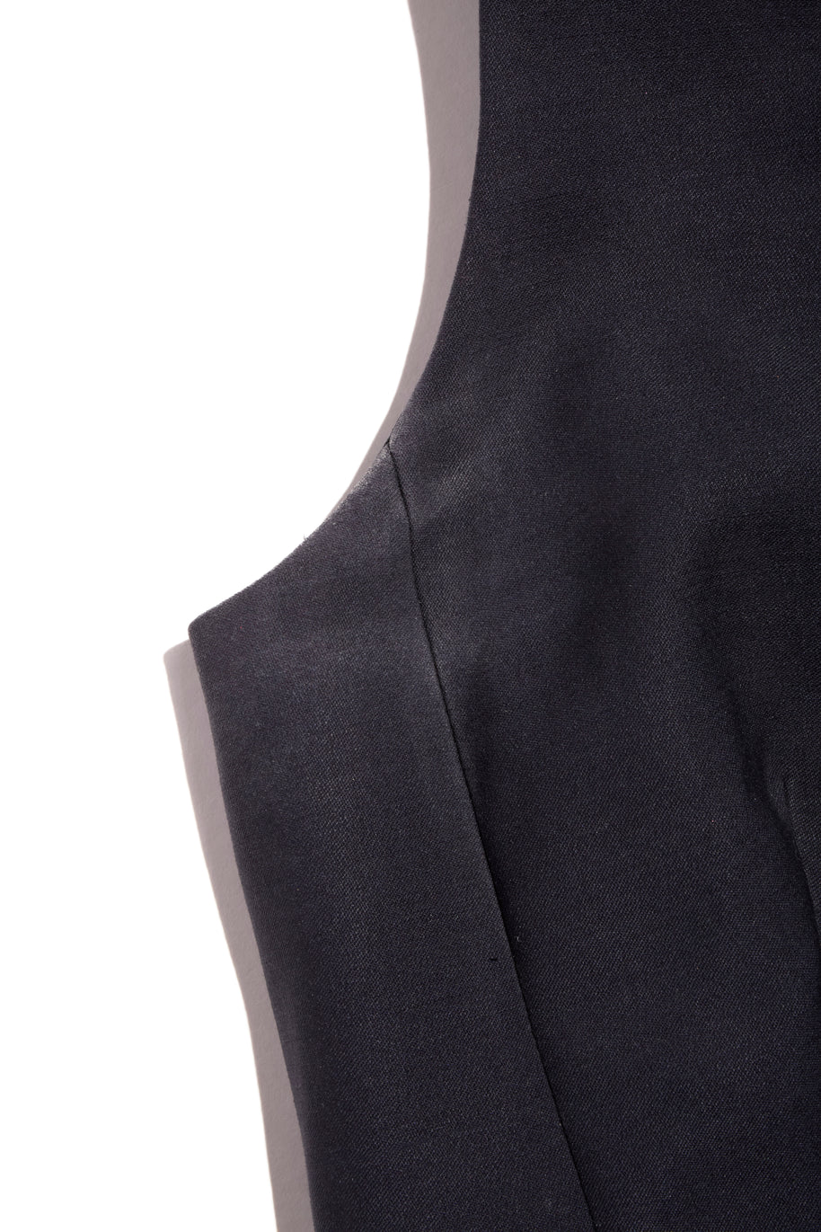 Christian Dior Paris Navy Wool-Silk Dress & Jacket Set FR 36 (US 4)