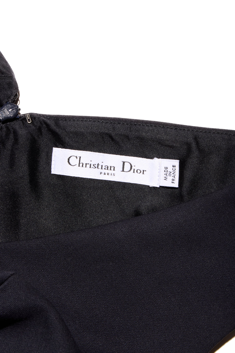 Christian Dior Paris Navy Wool-Silk Dress & Jacket Set FR 36 (US 4)