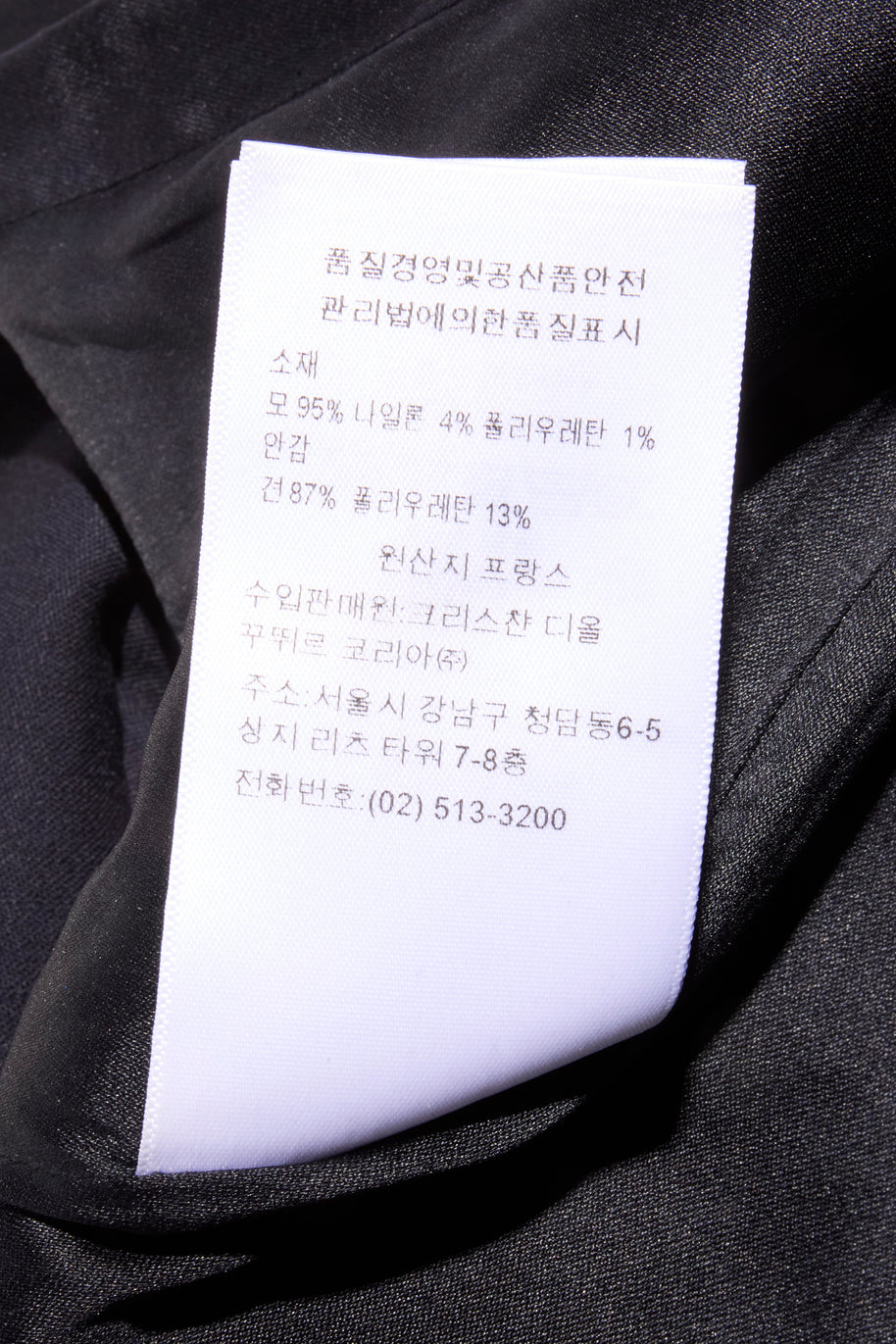 Christian Dior Paris Navy Wool-Silk Dress & Jacket Set FR 36 (US 4)