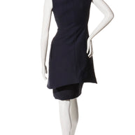 Christian Dior Paris Navy Wool-Silk Dress & Jacket Set FR 36 (US 4)