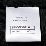 Chanel Spring/Summer 2021 Black Satin Ruched Shorts with No.5 Button FR 40