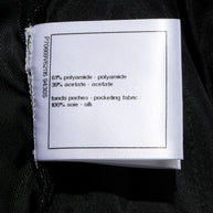 Chanel Spring/Summer 2021 Black Satin Ruched Shorts with No.5 Button FR 40