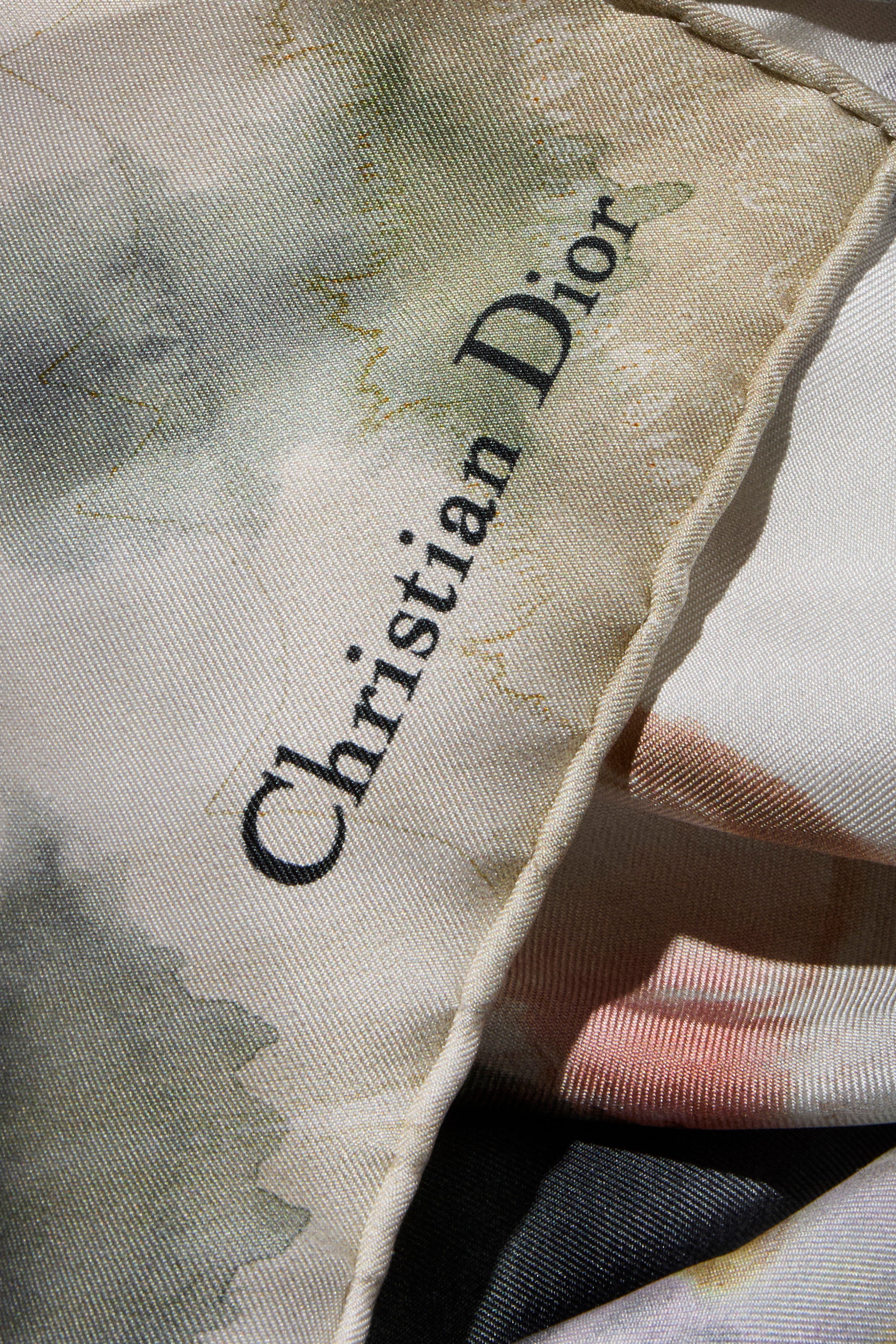 Christian Dior Spring 2019 Runway Kaleidoscope Silk Dress FR 36