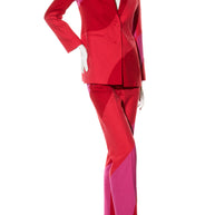 Off-White Resort 2021 Polyester Red and Pink Spiral Pantsuit Size IT 38