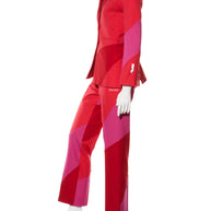 Off-White Resort 2021 Polyester Red and Pink Spiral Pantsuit Size IT 38