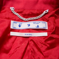 Off-White Resort 2021 Polyester Red and Pink Spiral Pantsuit Size IT 38