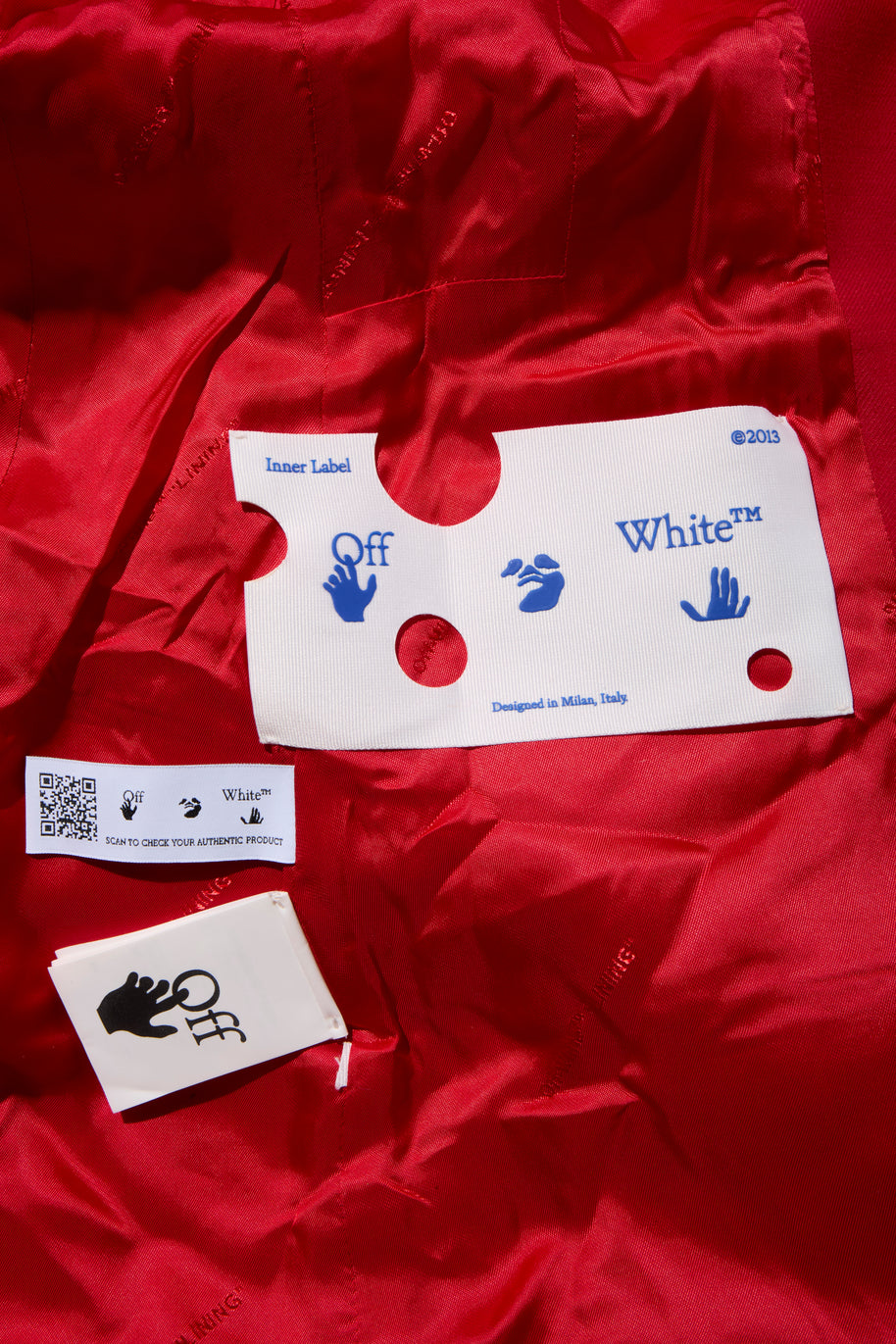 Off-White Resort 2021 Polyester Red and Pink Spiral Pantsuit Size IT 38