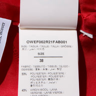 Off-White Resort 2021 Polyester Red and Pink Spiral Pantsuit Size IT 38