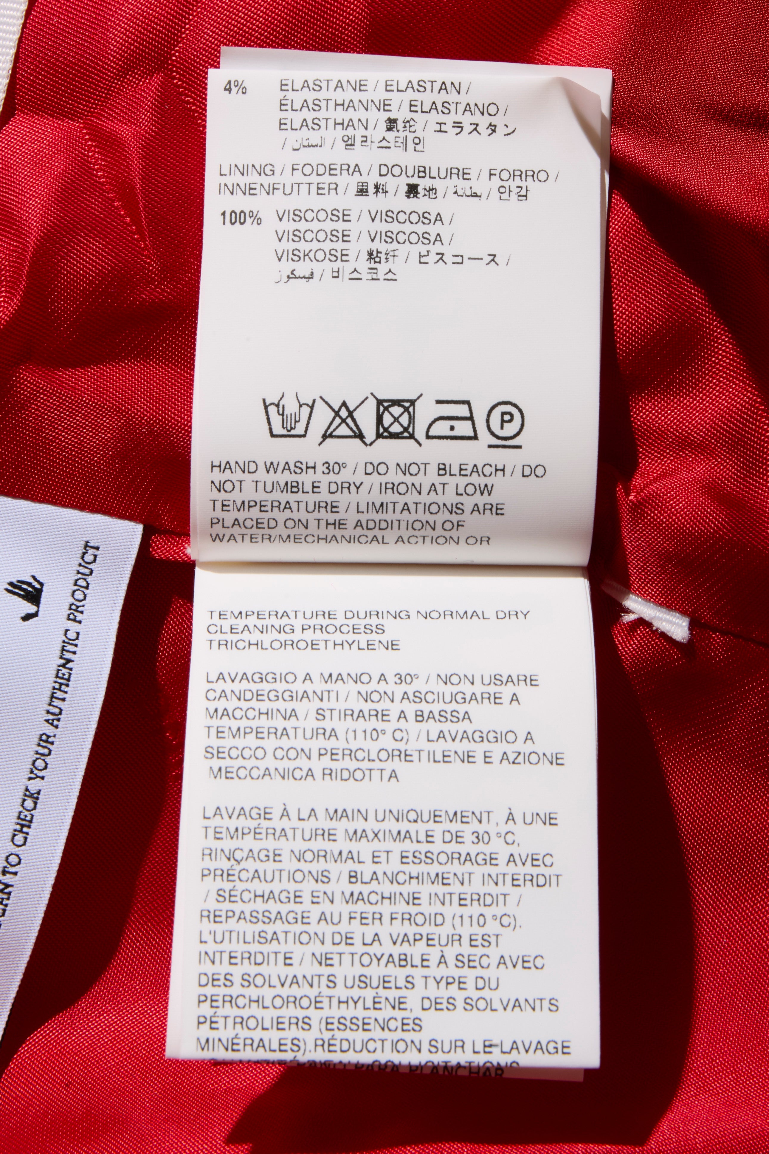 Off-White Resort 2021 Polyester Red and Pink Spiral Pantsuit Size IT 38