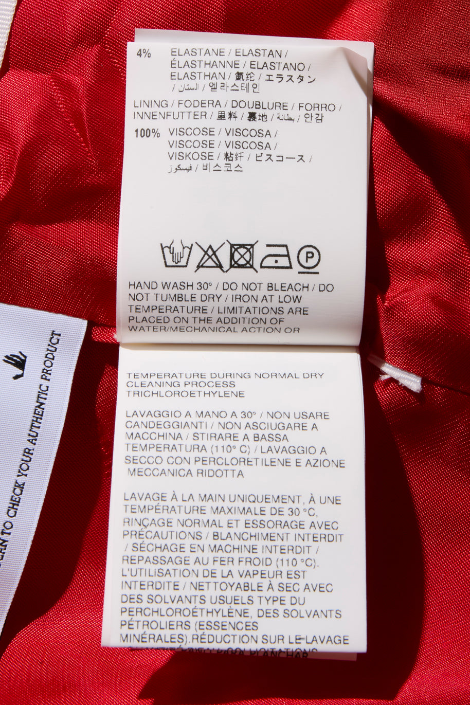 Off-White Resort 2021 Polyester Red and Pink Spiral Pantsuit Size IT 38