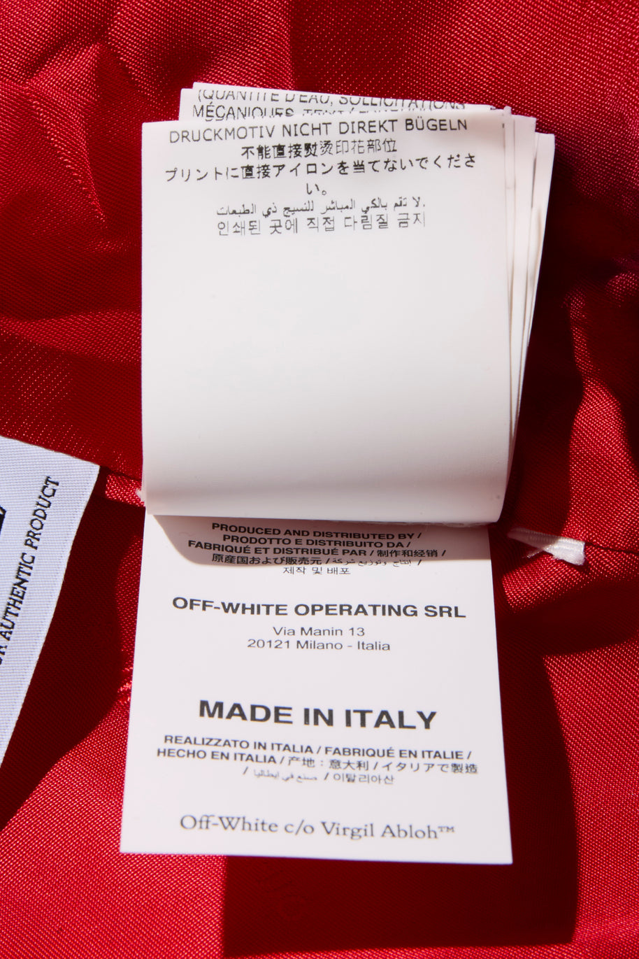 Off-White Resort 2021 Polyester Red and Pink Spiral Pantsuit Size IT 38