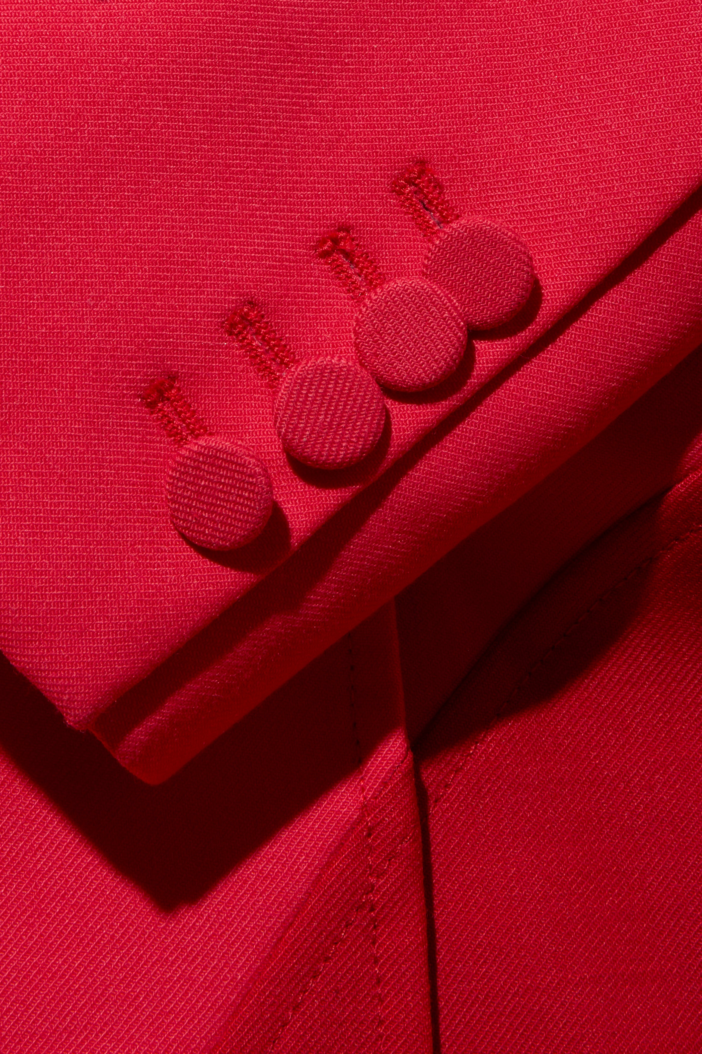 Off-White Resort 2021 Polyester Red and Pink Spiral Pantsuit Size IT 38