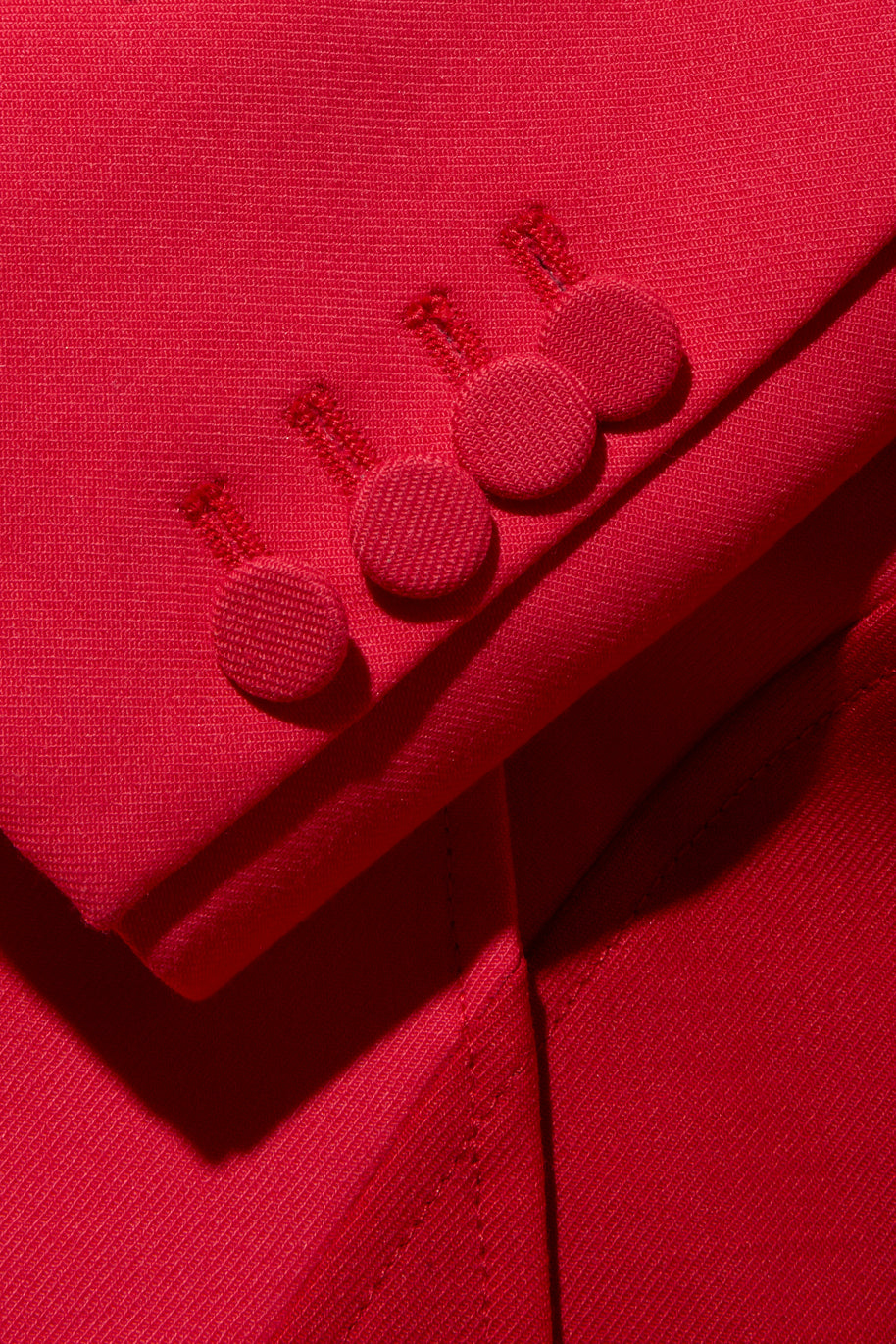 Off-White Resort 2021 Polyester Red and Pink Spiral Pantsuit Size IT 38