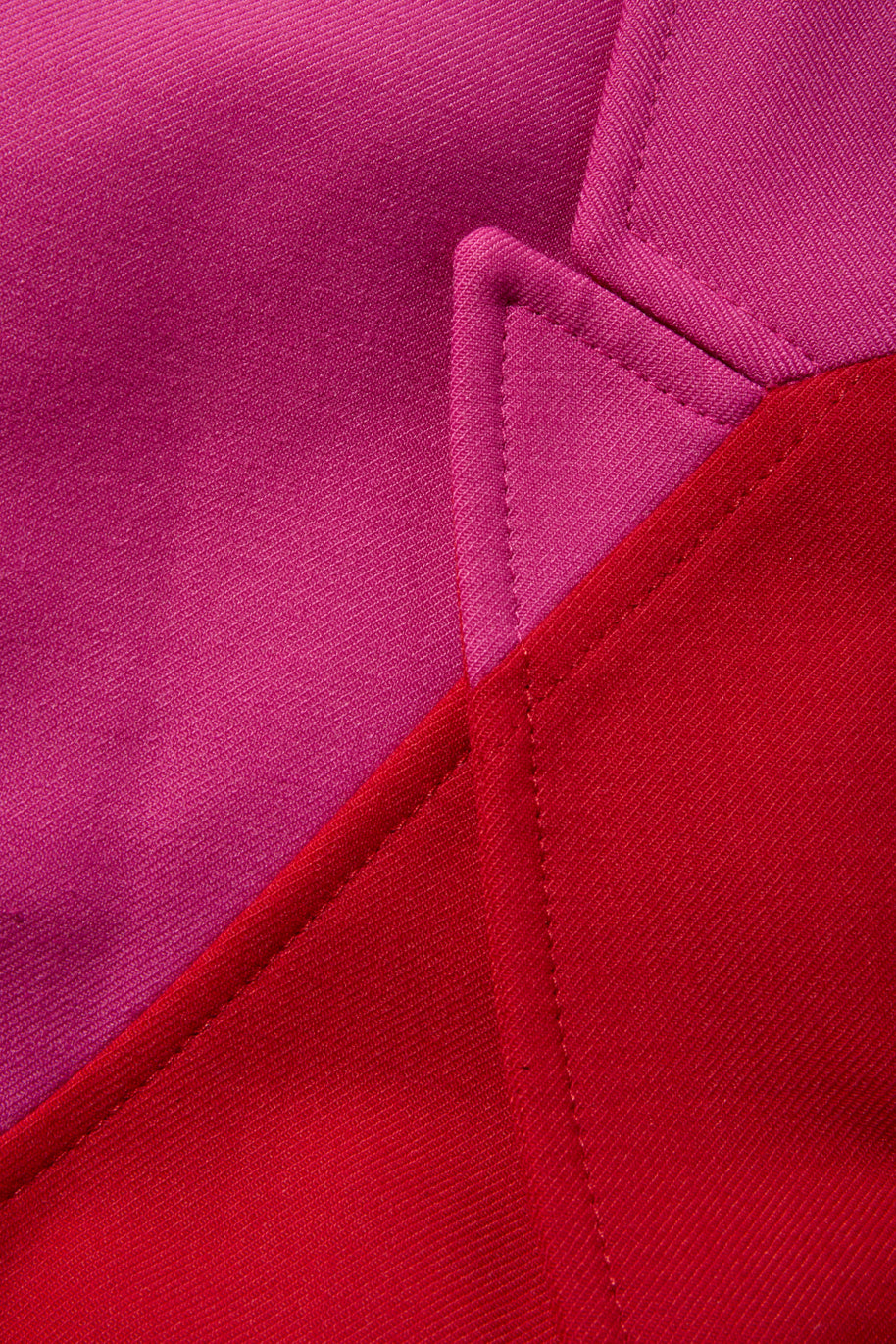 Off-White Resort 2021 Polyester Red and Pink Spiral Pantsuit Size IT 38