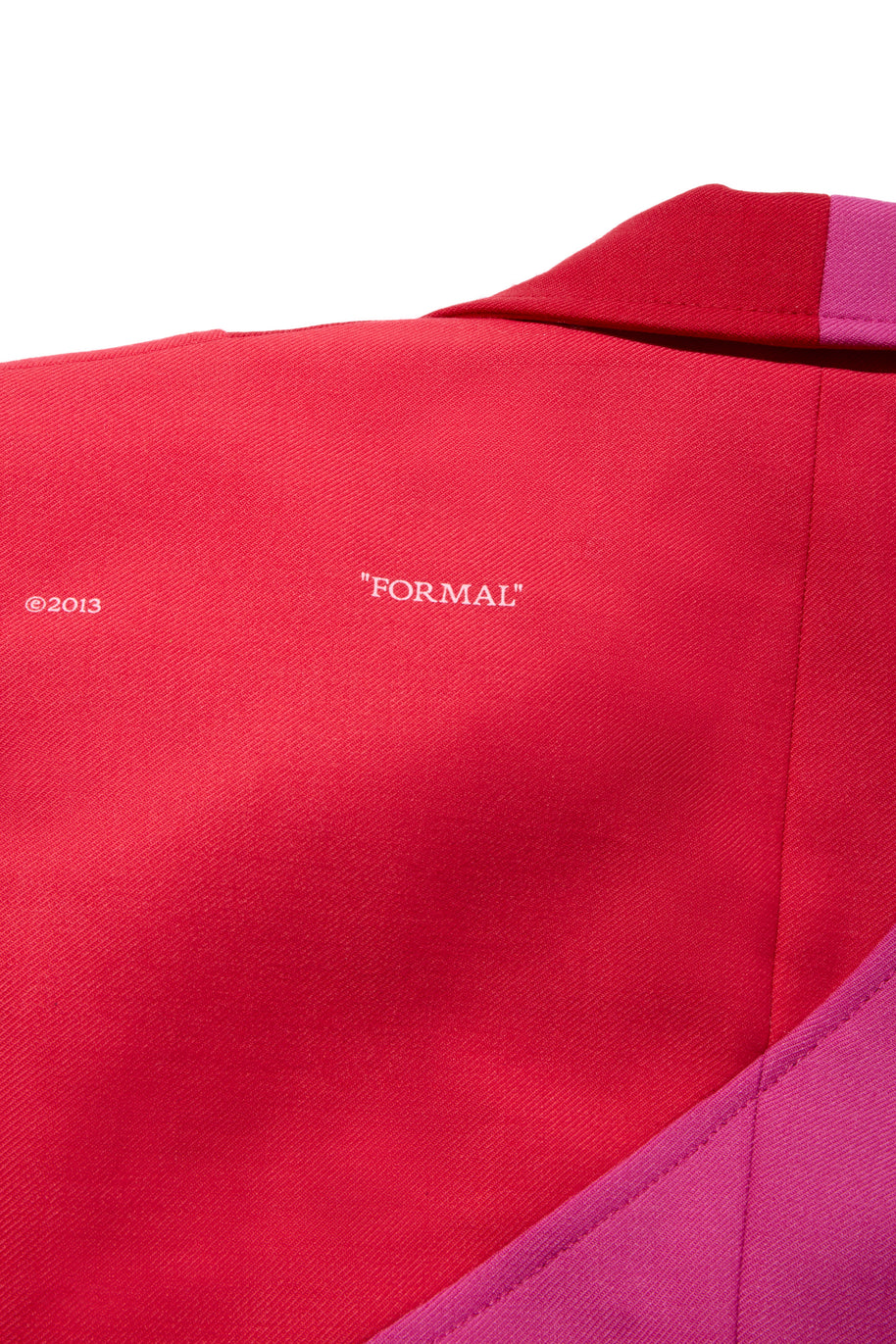 Off-White Resort 2021 Polyester Red and Pink Spiral Pantsuit Size IT 38