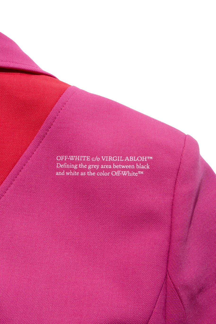 Off-White Resort 2021 Polyester Red and Pink Spiral Pantsuit Size IT 38