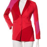 Off-White Resort 2021 Polyester Red and Pink Spiral Pantsuit Size IT 38