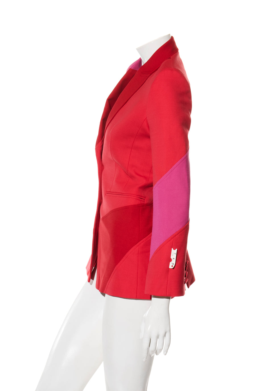 Off-White Resort 2021 Polyester Red and Pink Spiral Pantsuit Size IT 38