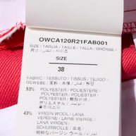 Off-White Resort 2021 Polyester Red and Pink Spiral Pantsuit Size IT 38