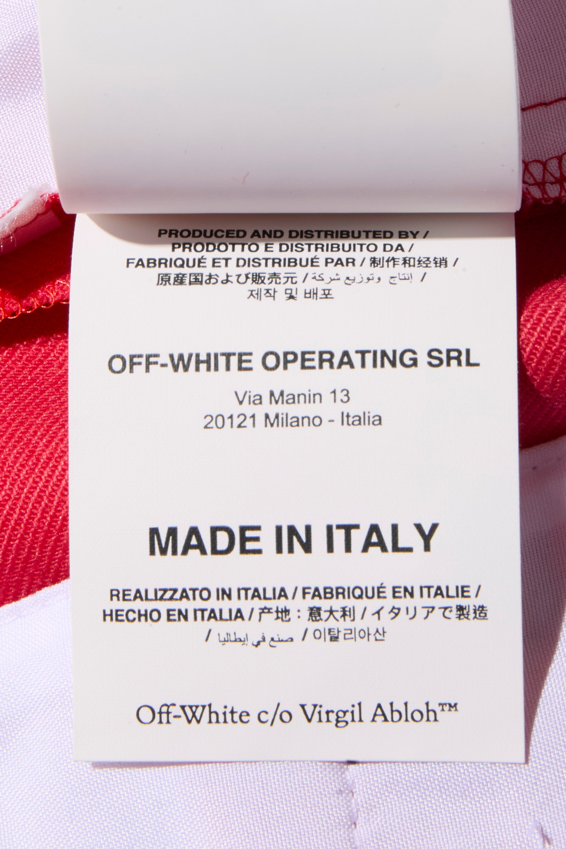 Off-White Resort 2021 Polyester Red and Pink Spiral Pantsuit Size IT 38