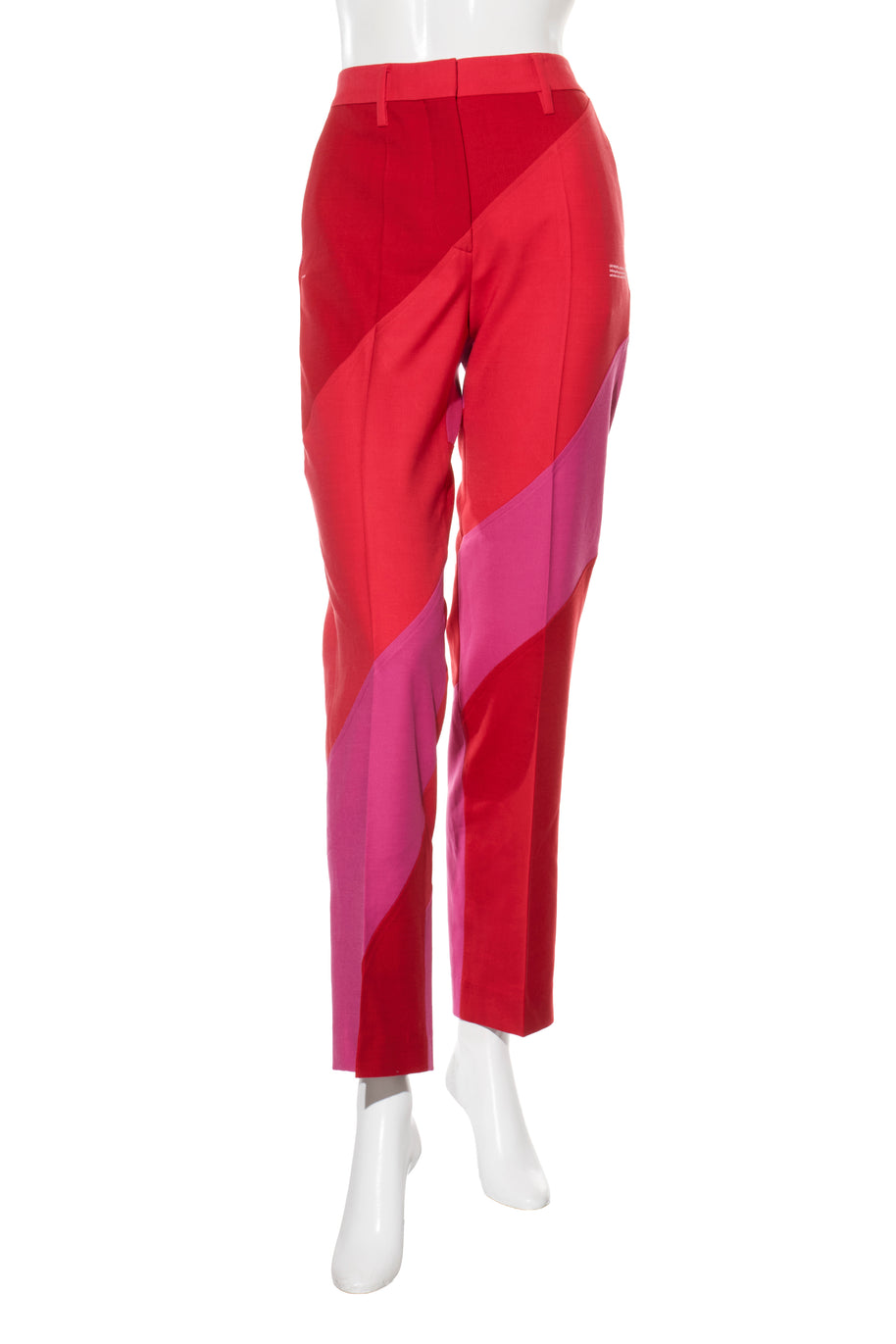 Off-White Resort 2021 Polyester Red and Pink Spiral Pantsuit Size IT 38