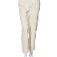 Fendi Women's Ivory FF Monogram Denim Jacket & Pants Set IT 40 / US 4 Made in Italy