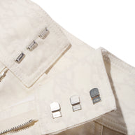 Fendi Women's Ivory FF Monogram Denim Jacket & Pants Set IT 40 / US 4 Made in Italy