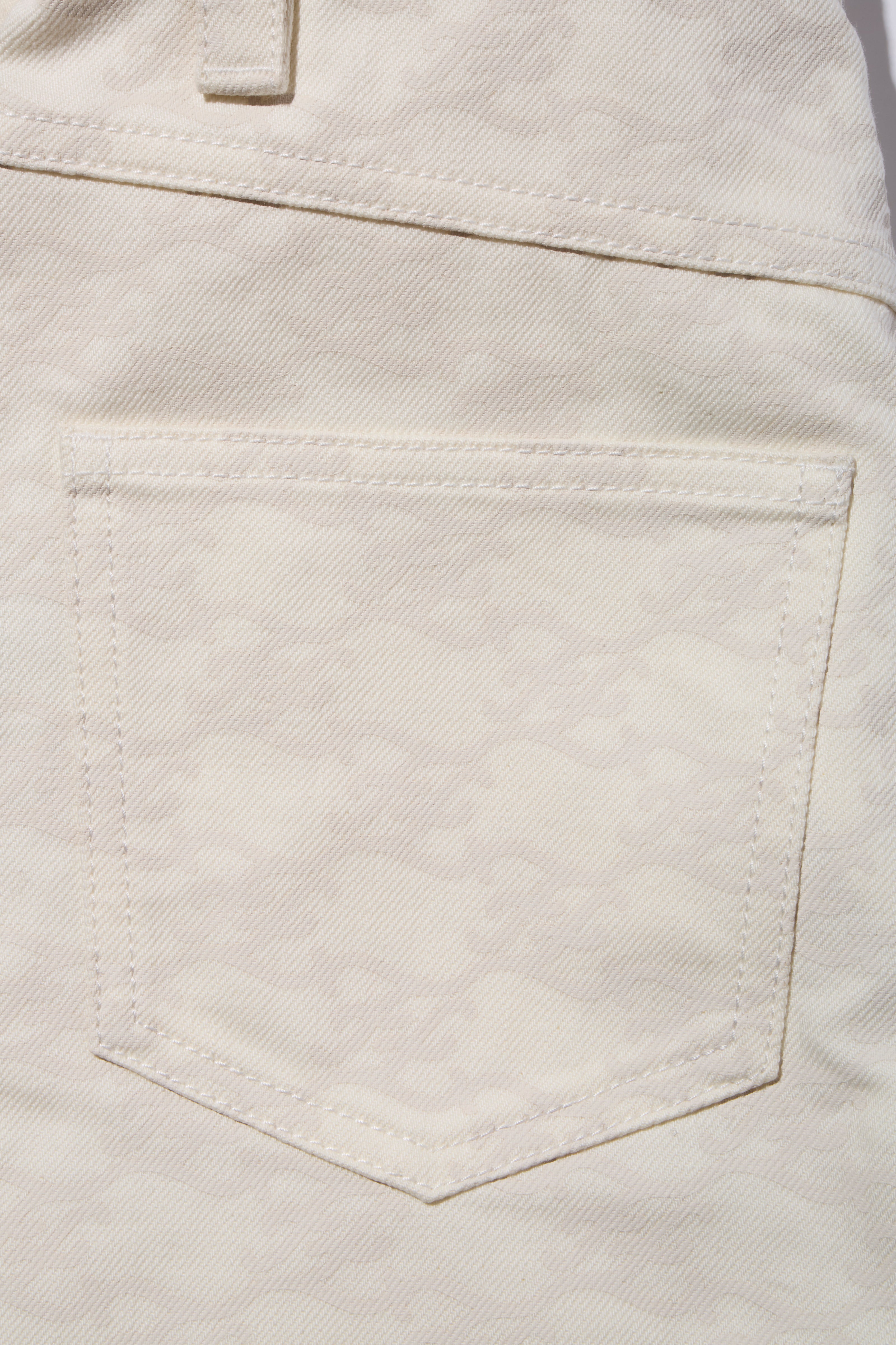 Fendi Women's Ivory FF Monogram Denim Jacket & Pants Set IT 40 / US 4 Made in Italy