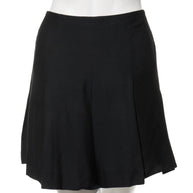 Chanel Spring 2012 Black Silk Pleated Shorts FR 38 (US 6)