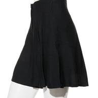 Chanel Spring 2012 Black Silk Pleated Shorts FR 38 (US 6)