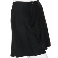 Chanel Spring 2012 Black Silk Pleated Shorts FR 38 (US 6)
